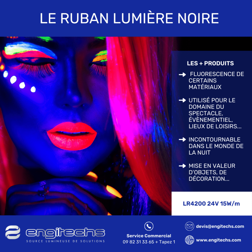 ruban lumière noire