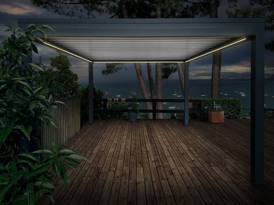 Pergola éclairage LED